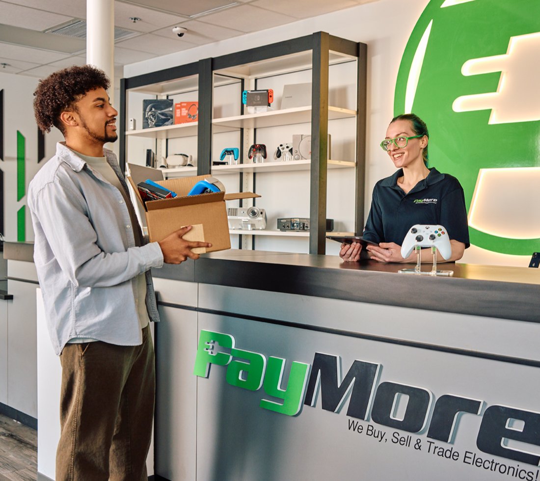 transaction in a PayMore with video games